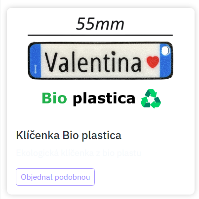 Portachiavi bio plastica